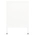 Mueble para el televisor acero y vidrio blanco 105x35x52