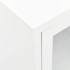 Mueble para el televisor acero y vidrio blanco 105x35x52