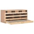 Ponedero para gallinas 3 compartimentos madera pino 96x40x45
