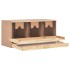 Ponedero para gallinas 3 compartimentos madera pino 96x40x45