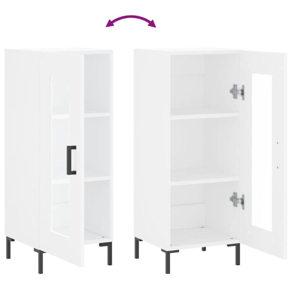 Aparador madera de ingeniería blanco 34,5x34x90