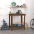 Banco de trabajo madera maciza de pino marrón miel 80x50x80