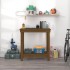 Banco de trabajo madera maciza de pino marrón miel 80x50x80