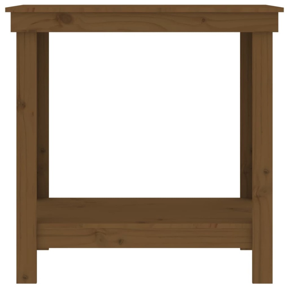 Banco de trabajo madera maciza de pino marrón miel 80x50x80