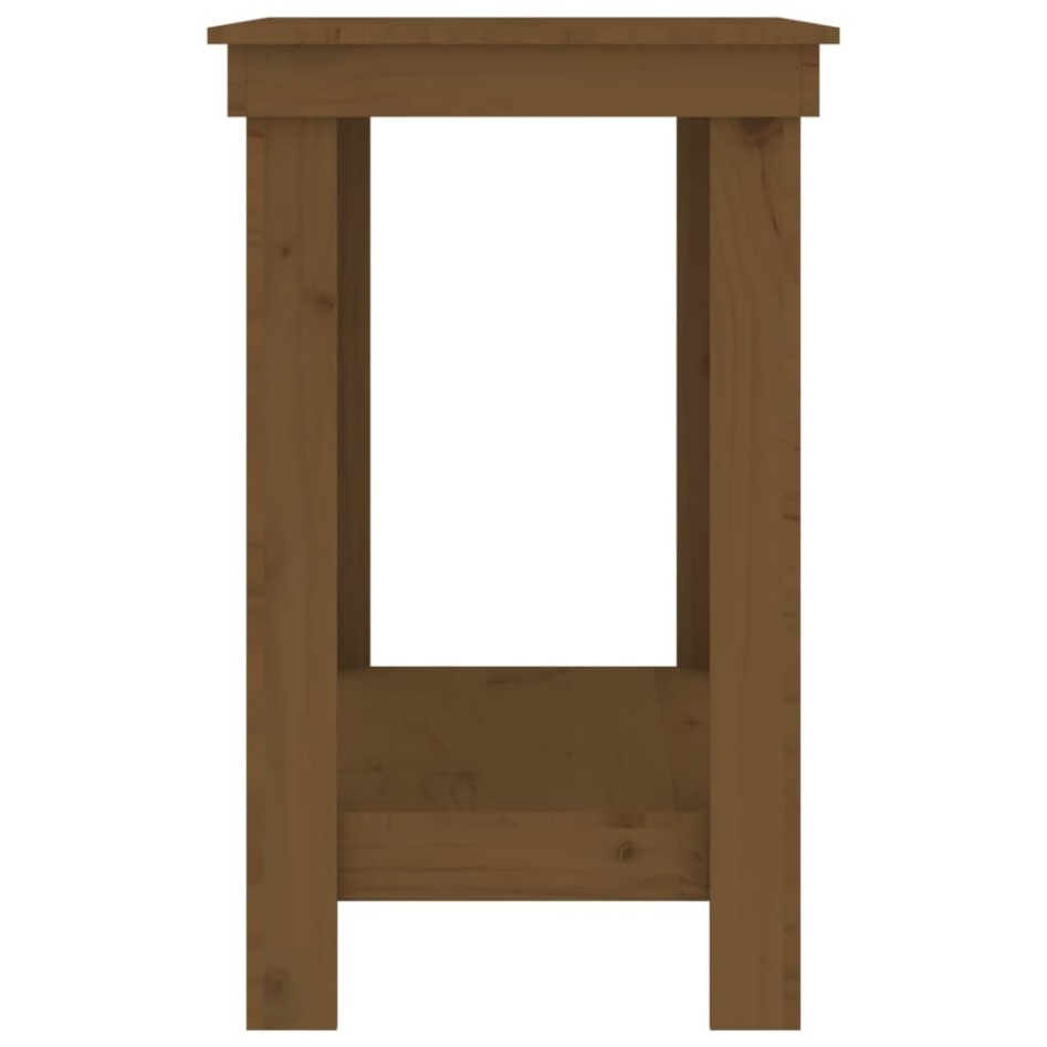 Banco de trabajo madera maciza de pino marrón miel 80x50x80