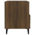 Mesita de noche 2 uds madera contrachapada color roble