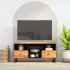 Mueble de TV madera acacia y madera de ingeniería 100x33x46