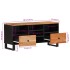 Mueble de TV madera acacia y madera de ingeniería 100x33x46