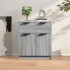 Aparador de madera contrachapada gris Sonoma 60x30x70