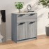 Aparador de madera contrachapada gris Sonoma 60x30x70