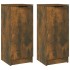 Aparadores 2 uds madera contrachapada roble ahumado 30x30x70