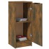 Aparadores 2 uds madera contrachapada roble ahumado 30x30x70