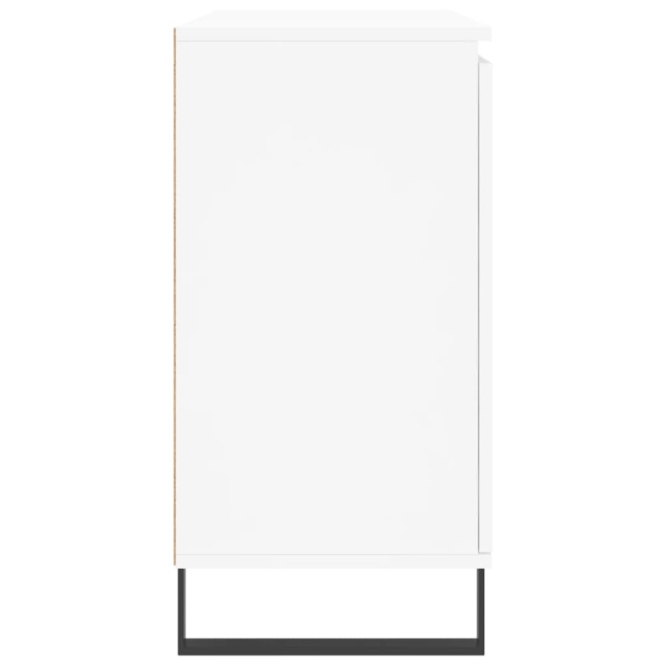 Aparador de madera de ingeniería blanco 104x35x70