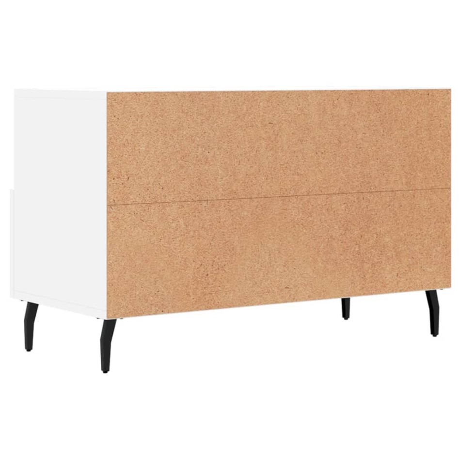 Mueble para TV madera contrachapada blanco 80x36x50