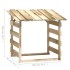 Pérgola con techo madera de pino impregnada 100x90x100