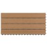 Baldosas de porche 6 uds WPC marrón 60x30 cm 1,08