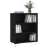Estantería madera de ingeniería negro 69,5x32,5x90