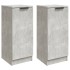 Aparadores 2 uds madera contrachapada gris hormigón 30x30x70