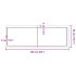 Tablero mesa madera tratada borde vivo marrón 160x50x(2-4)