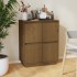 Aparador de madera maciza de pino marrón miel 60x34x75