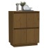 Aparador de madera maciza de pino marrón miel 60x34x75
