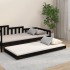 Estructura de cama madera maciza de pino negro 75x190