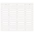 Cabecero cama de pared madera maciza pino blanco 126x3x91,5