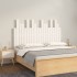 Cabecero de cama pared madera maciza pino blanco 127,5x3x80