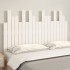 Cabecero de cama pared madera maciza pino blanco 127,5x3x80