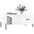Mesa de centro madera contrachapada blanco 90x50x40