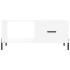 Mesa de centro madera contrachapada blanco 90x50x40