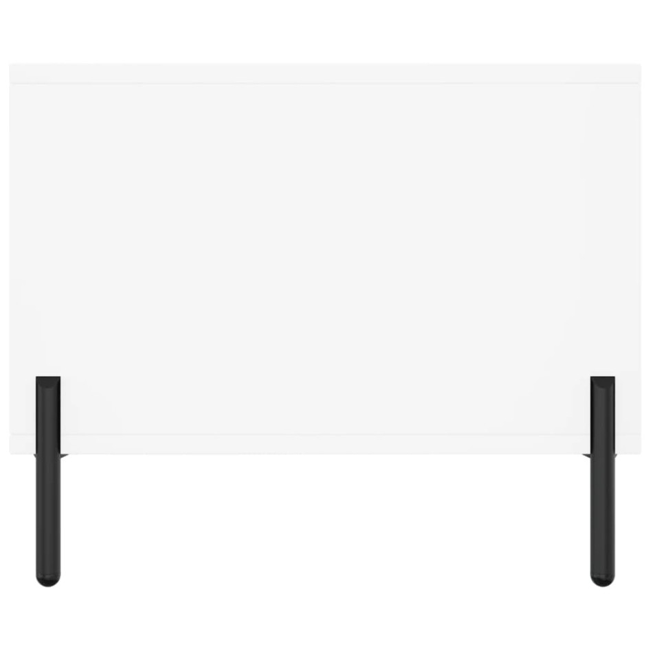 Mesa de centro madera contrachapada blanco 90x50x40