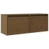 Armarios pared 2 uds madera maciza pino marrón miel 45x30x35