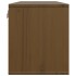 Armarios pared 2 uds madera maciza pino marrón miel 45x30x35