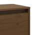 Armarios pared 2 uds madera maciza pino marrón miel 45x30x35