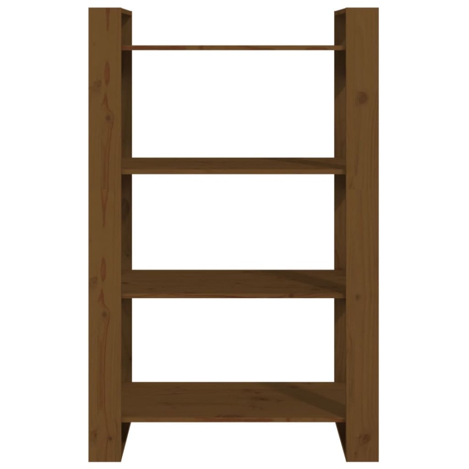 Estantería/divisor espacios madera pino marrón miel