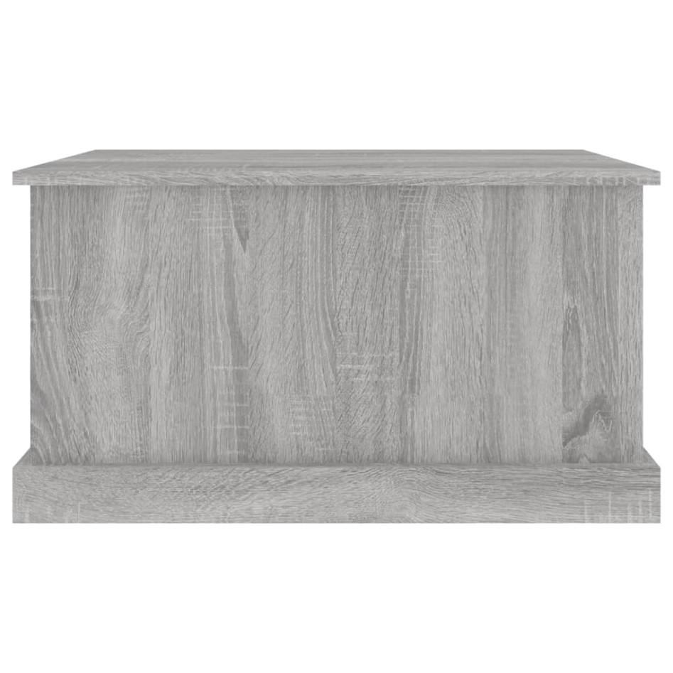 Baúl almacenaje madera contrachapada gris sonoma 70x40x38