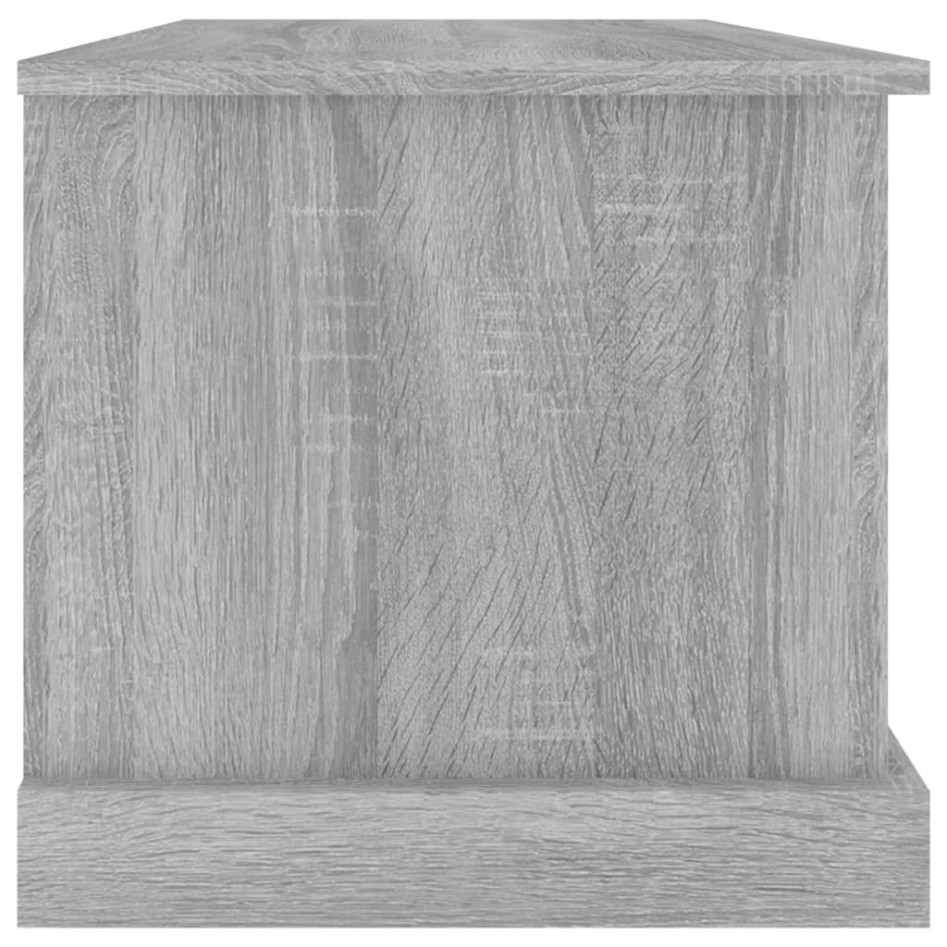 Baúl almacenaje madera contrachapada gris sonoma 70x40x38