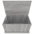 Baúl almacenaje madera contrachapada gris sonoma 70x40x38