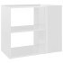 Armario auxiliar madera contrachapada blanco brillo 60x30x50