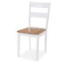 Juego de comedor de MDF y madera de caucho 3 piezas