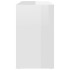 Armario auxiliar madera contrachapada blanco brillo 60x30x50