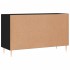 Aparador de madera de ingeniería negro 100x36x60