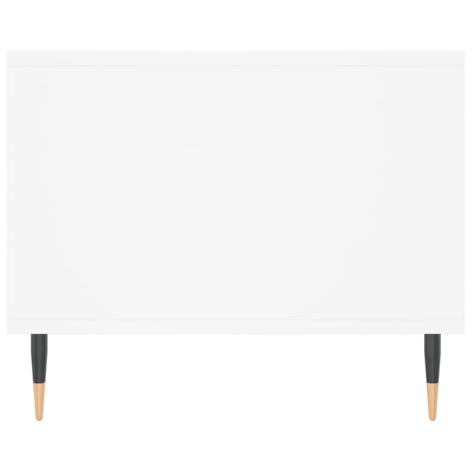 Mesa de centro madera contrachapada blanco 102x50x40