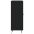Aparador de madera de ingeniería negro 69,5x34x90