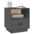 Mesitas de noche 2 uds madera maciza pino gris 40x34x45