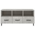 Mueble de TV madera contrachapada gris hormigón 102x35x50