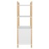 Aparador alto madera contrachapada blanco 80x40x121