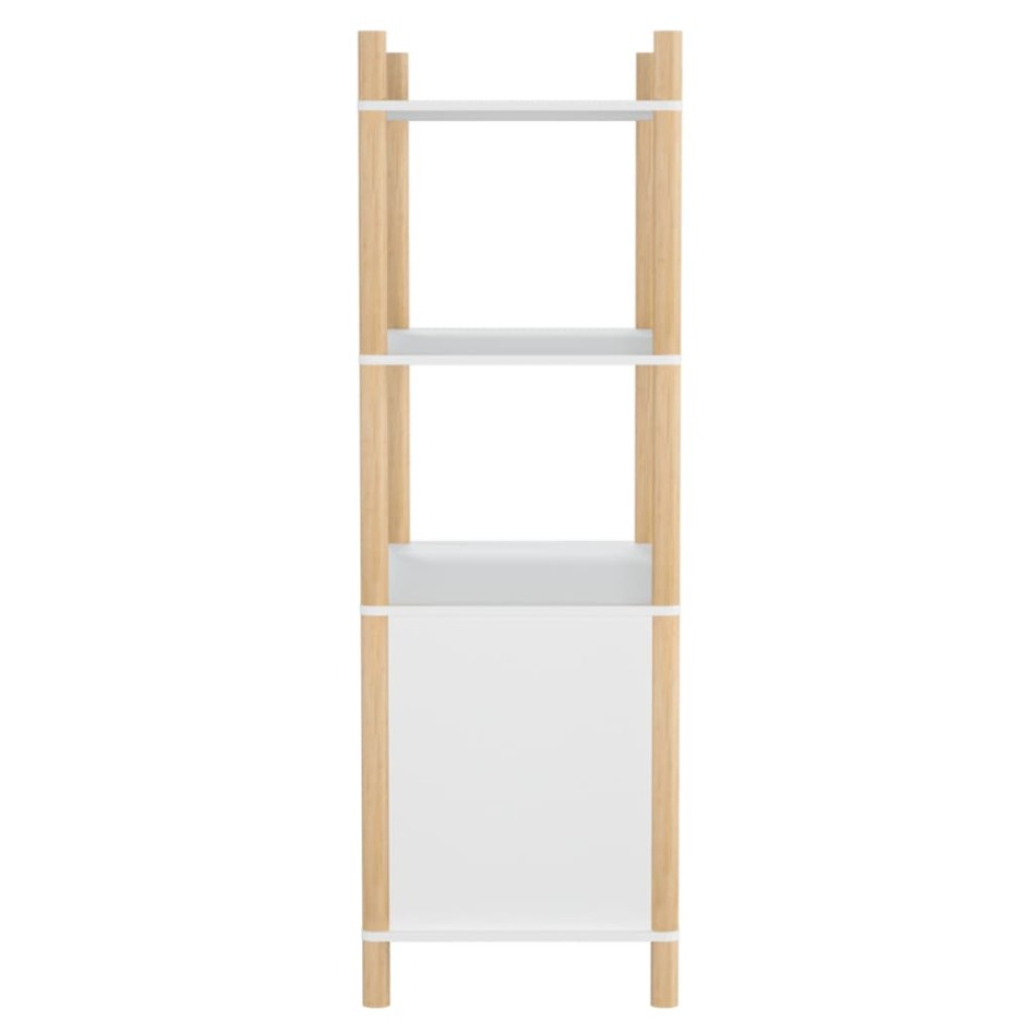 Aparador alto madera contrachapada blanco 80x40x121