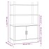 Aparador alto madera contrachapada blanco 80x40x121